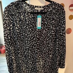 Daniel Rainn Black and White Blouse